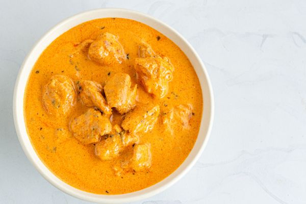 pollo al curry para menu semanal para kapha